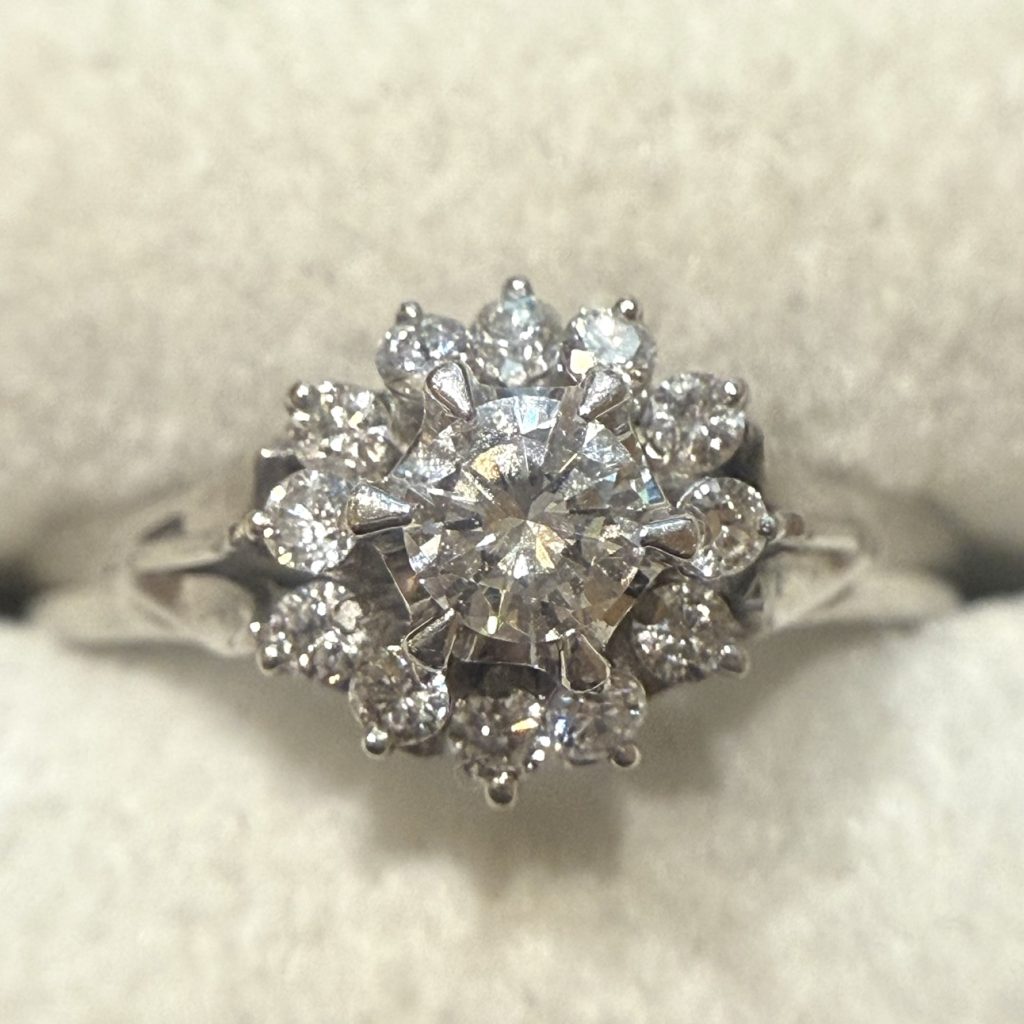 Pt900　プラチナ900　ダイヤモンド　0.22ct　リング　指輪