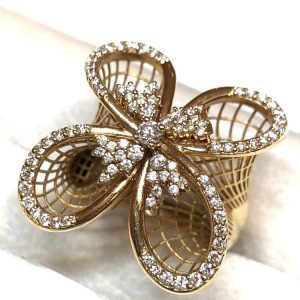 K18 18金 ダイヤモンド付き 指輪 リング アクセサリー