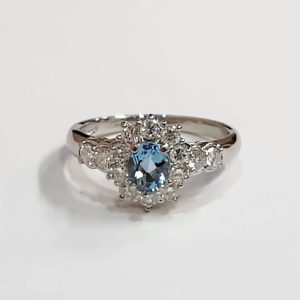 Pt900 プラチナ リング アクアマリン ジュエリー 指輪 | 根室市曙町