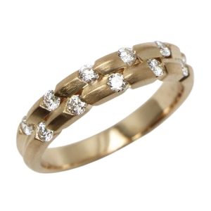 K18 18金 リング 石付き