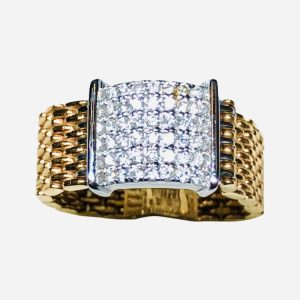 K18 18金 メレダイヤ パヴェリング 指輪