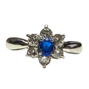 Pt900 アウイナイト メレダイヤリング