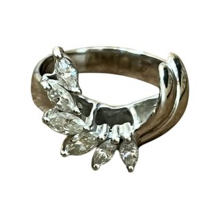 Pt900/プラチナ900 ダイヤ付きリング