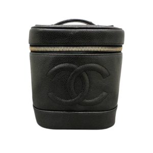 CHANEL(シャネル) バニティポーチ ココマーク キャビアスキン