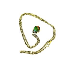 K18 (18金) オパール ネックレス