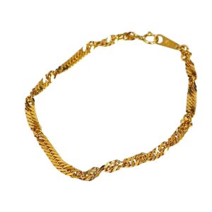 K18 18金 750 ブレスレッド アクセサリー 石なし