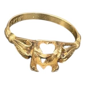 K18 (18金)  石取れリング