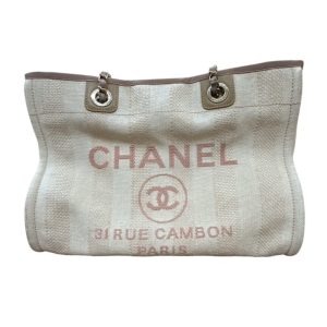 CHANEL シャネル ドーヴィル チェ－ントートバッグ