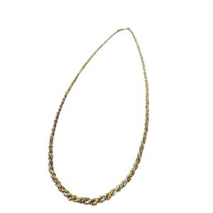 K18 18金 Pt850 ハーフ ネックレス