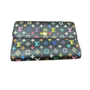 Louis Vuitton ポルトフォイユ・サラ ノワール マルチカラー