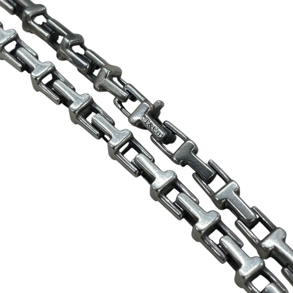 TIFFANY & Co. ティファニー T NARROW CHAIN Tナローチェーンネックレス シルバー 20inch