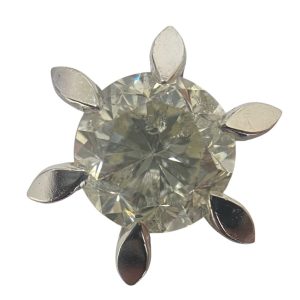 Pt850ネックレストップ ダイヤ付