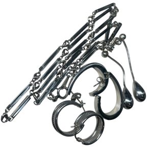 函館市にてPt850(プラチナ850)製ネックレス・ピアスをまとめてお買取しました