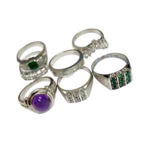 K14WGリング / Pt850リング ダイヤ付 / Pt900リング ダイヤ付