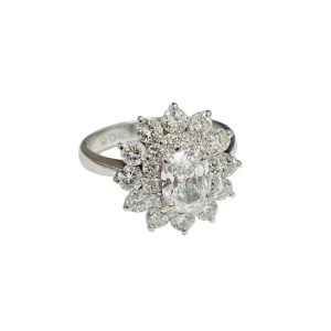 Pt900リング ダイヤ付