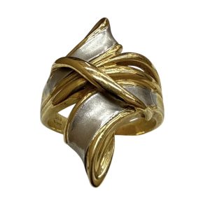 K18 18金 Pt900 リング コンビ