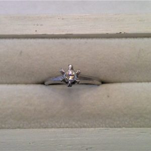 Pt850メレダイヤ付きリング