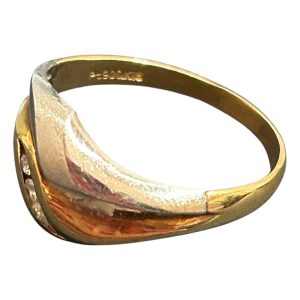 K18/Pt900 金/プラチナ ハーフ リング