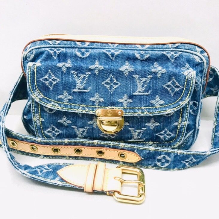 LOUIS VUITTON ルイヴィトン モノグラム デニム バムバッグ M95347