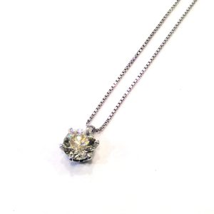 K18WG ダイヤモンドネックレス