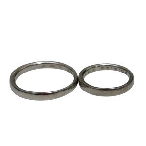 Pt1000 リング 石なし プラチナ 2点