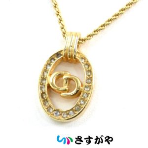 Dior ディオール ロゴトップ ネックレス GP メッキ