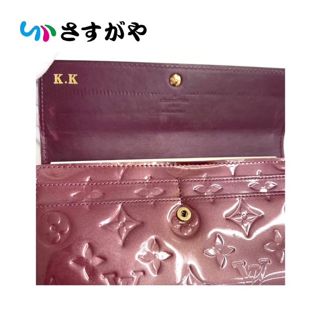 LOUIS VUITTON ルイ・ヴィトン ヴェルニ サラ 長財布 ダメージ多数  