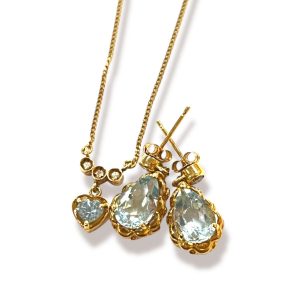 K18 18金 750 ネックレス ピアス アクセサリー 石あり
