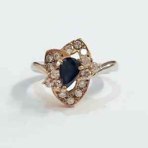 K18 (18金) サファイア メレダイヤ リング 指輪 ジュエリー |根室市駒場町