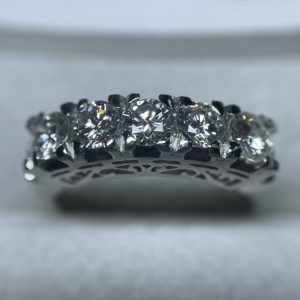 Pt900 (プラチナ900)  5連MD エタニティリング