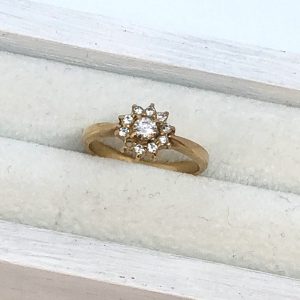K18 18金 リング ダイヤモンド0.4ct