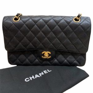 CHANEL シャネル マトラッセ キャビアスキン チェーンショルダー バッグ ブランド品