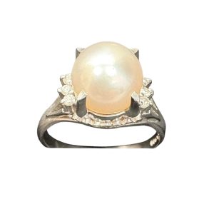 Pt900 ( プラチナ900 )　パール リング