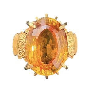 K18（18金） リング　石あり