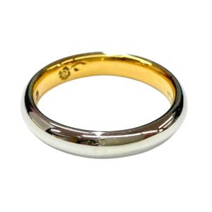 Pt950 K18 コンビリング 18金 プラチナ