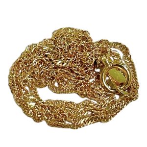 【K18】切れたネックレス  金