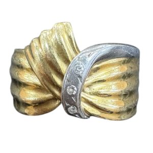 K18 ／ Pt850（18金 プラチナ850 ）リング