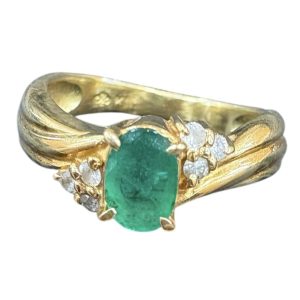 K18 ( 18金 )　リング　石あり