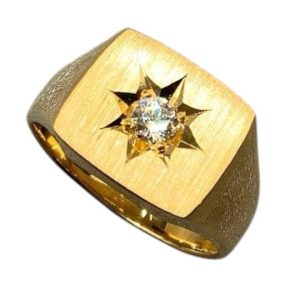 K18　印台リング