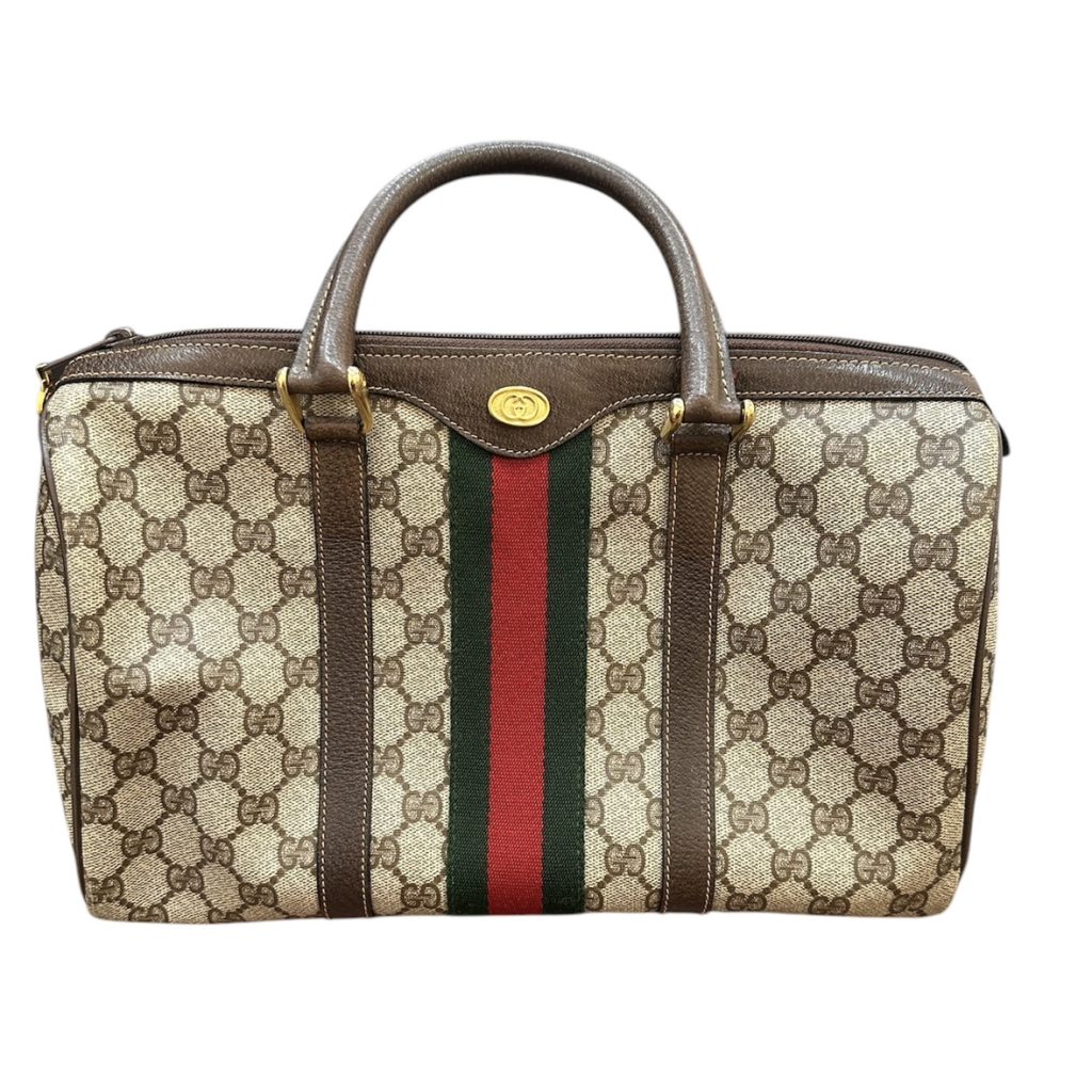 GUCCI グッチ オールドグッチ シェリーライン ボストンバッグの