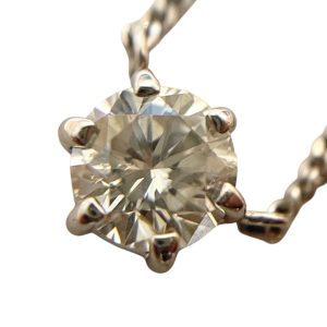 Pt850(プラチナ) ダイヤモンド0.5ct ネックレス