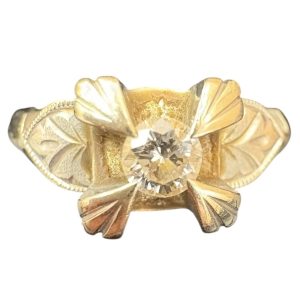 K18WG ( 18金ホワイトゴールド )　リング　石あり