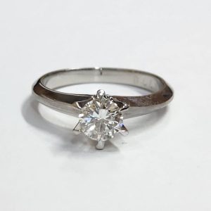 Pt900 イエローダイヤモンド・メレダイヤ付きリングの買取実績 | 買取  