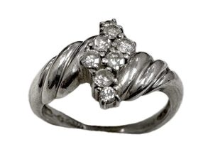 プラチナ　Pt850　リング　ダイヤモンド