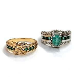K18・Pt850 (18金・プラチナ850) エメラルド リング 指輪 ジュエリー | 根室市花園町