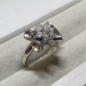 イコー質店 Pt900 ラピスラズリ3.53ct ダイヤ合計0.85ct リング