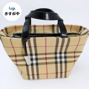 BURBERRY バーバリー ノバチェック シャドーホース ハンドバッグ
