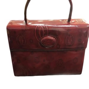カルティエ　エナメルハンドバッグ ●比企郡川島町からお越しのお客様よりお買取させていただきました