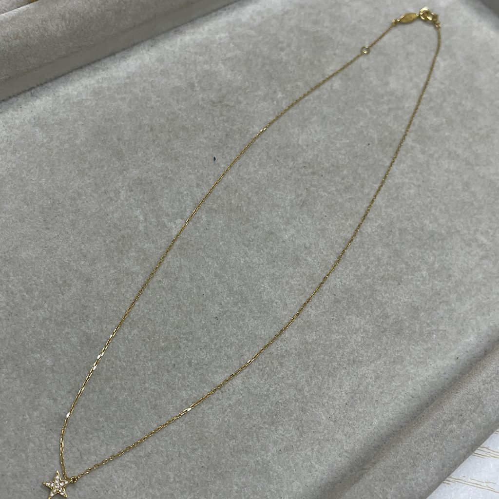 金の高価買取ならさすがやにお任せください!| k18ダイヤモンド付きネックレスの買取| 龍ケ崎市白羽