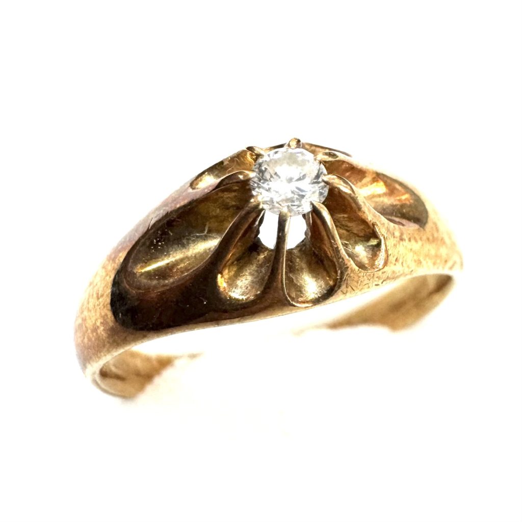 K18 ダイヤモンド 0.2ct デザインリング